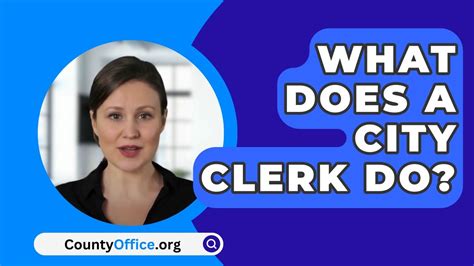 what does a city clerk do.